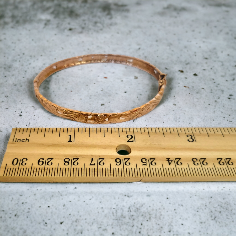 14K  Hawaiian Heirloom Cut-Out Bracelet (6mm)