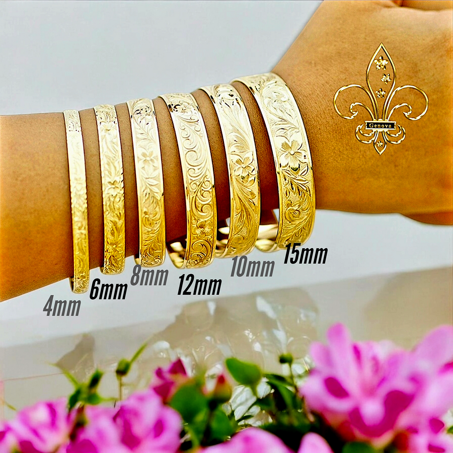 14k Hawaiian Heirloom Bracelet (6mm)