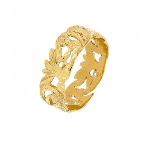 14K  Bird of Paradise Ring (7mm)