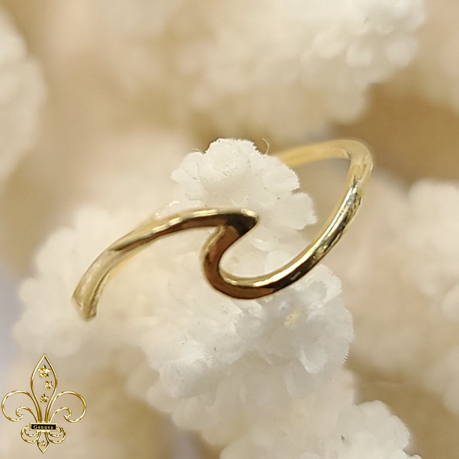 14k  Wave Ring