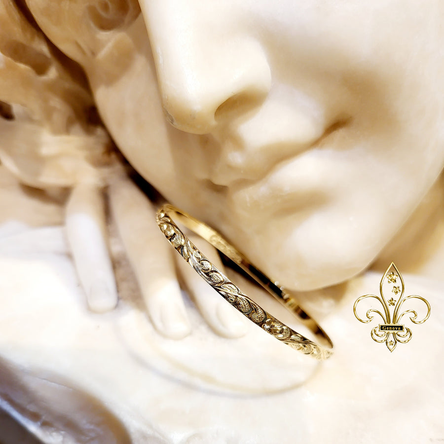 14K  Hawaiian Heirloom  Bracelet (4mm)