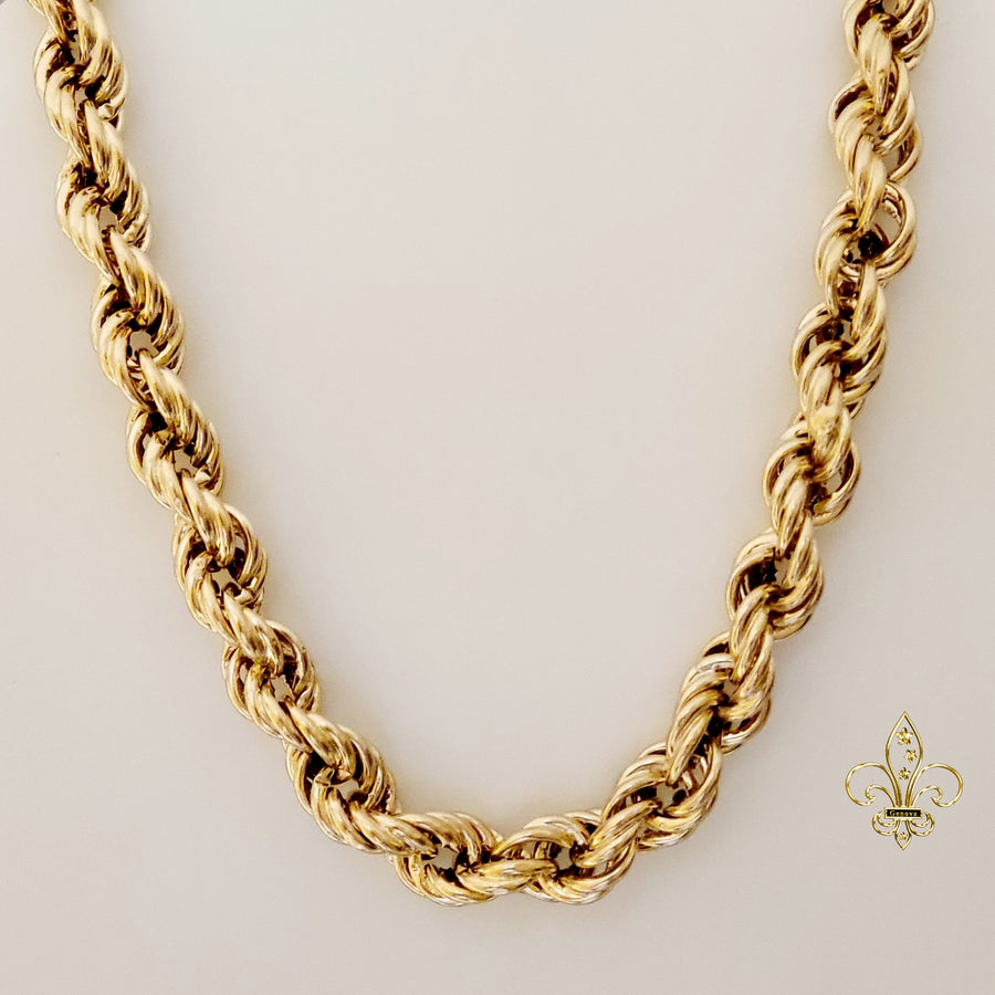 14K Rope Chain (12mm, 26")