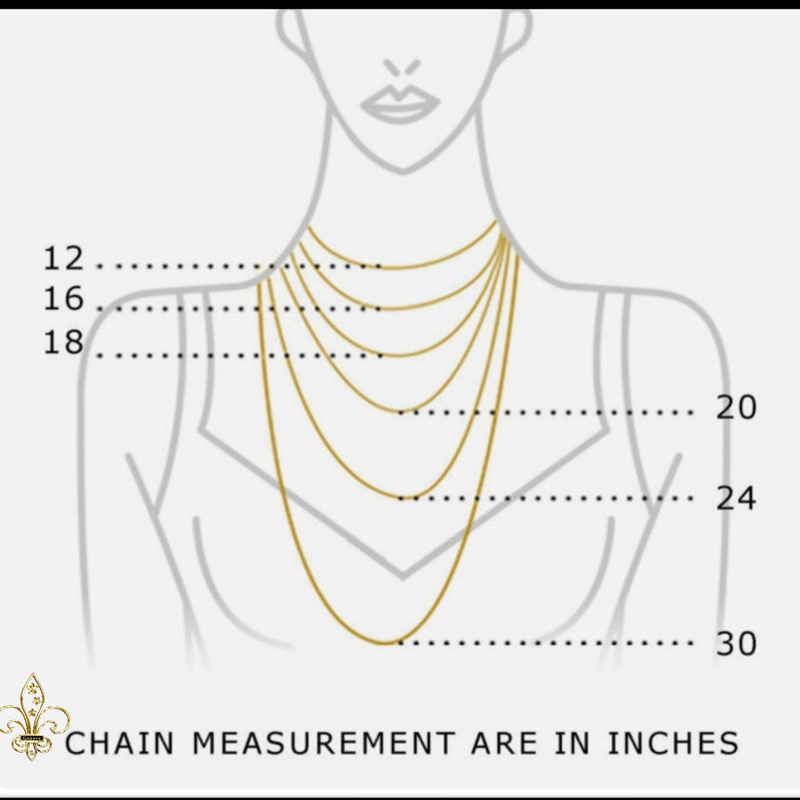 Silver Plumeria CZ Pendant with Chain (30mm)