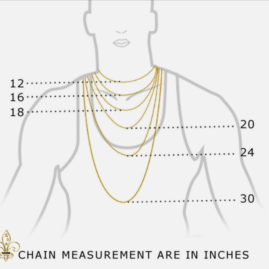 14K Figaro Chain (9.5mm, 22")