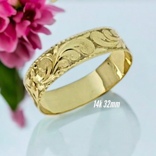 14K  Hawaiian Heirloom  Bracelet (32mm)