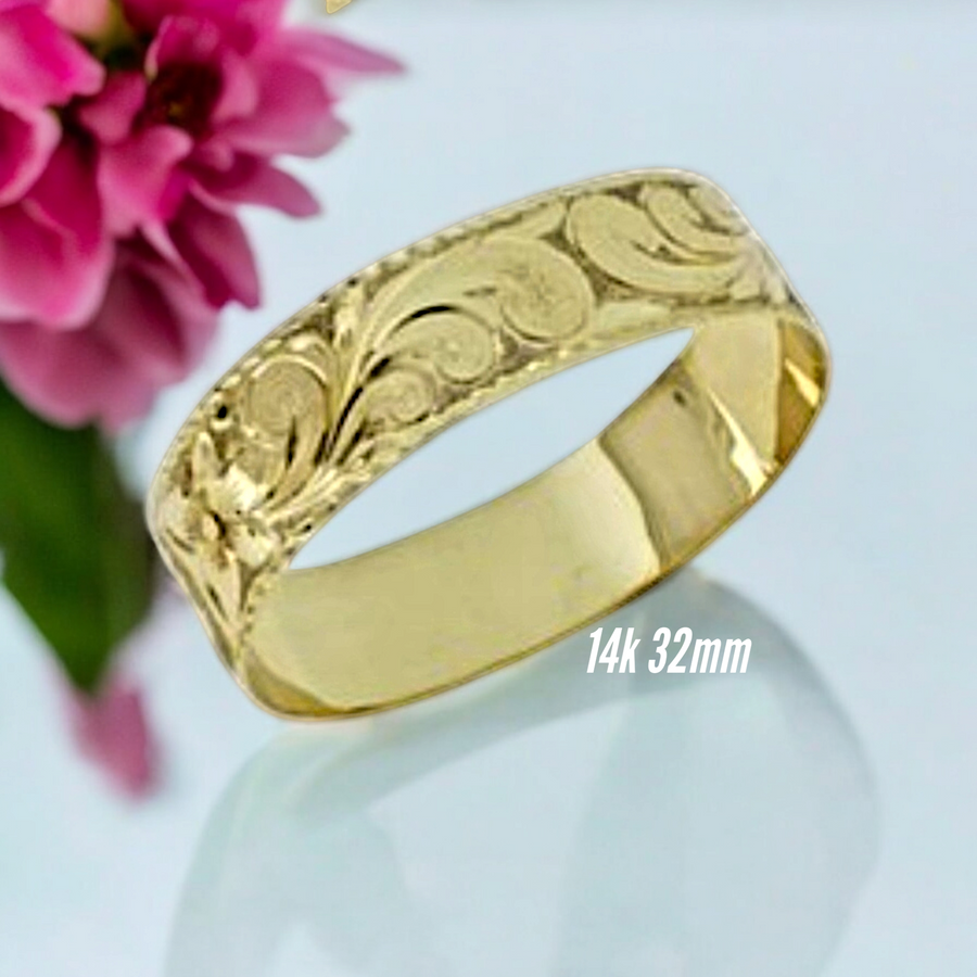 14K  Hawaiian Heirloom  Bracelet (32mm)