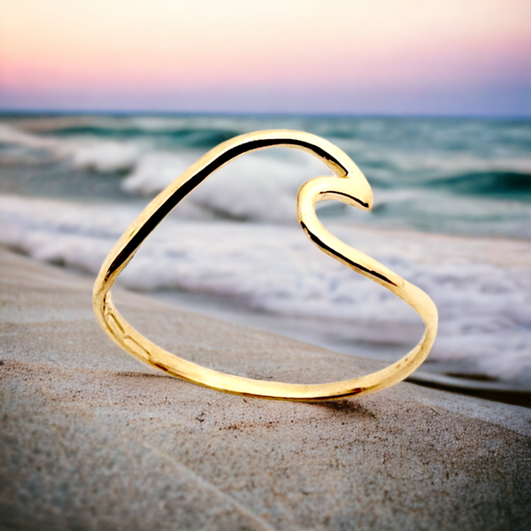 14k  Wave Ring