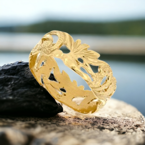 14K  Bird of Paradise Ring (7mm)