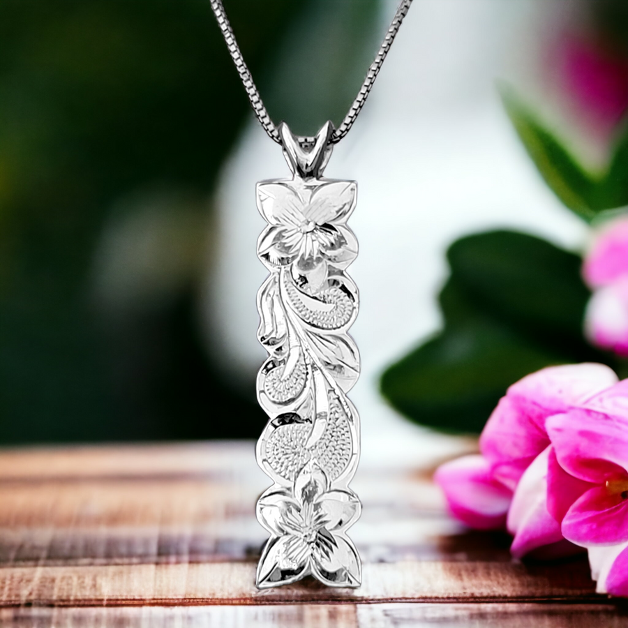 Sterling Silver Hawaiian  Necklace (42mm)