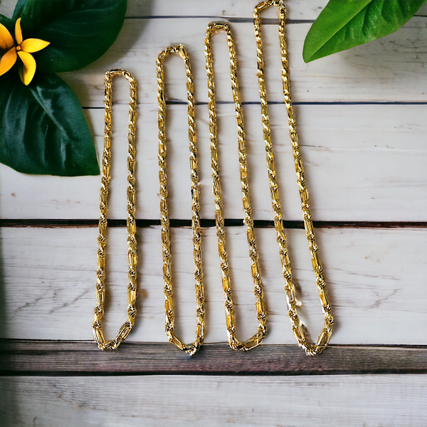 14k Gold over Sterling Silver Milano Chain (3mm)