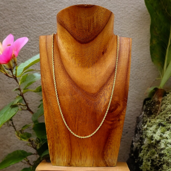 14k Rope Chain (2.5mm, 22")