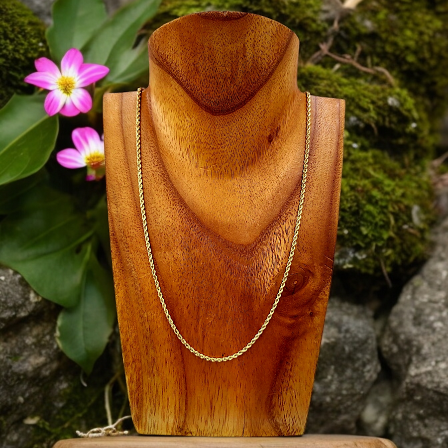14k Rope Chain (3mm, 24