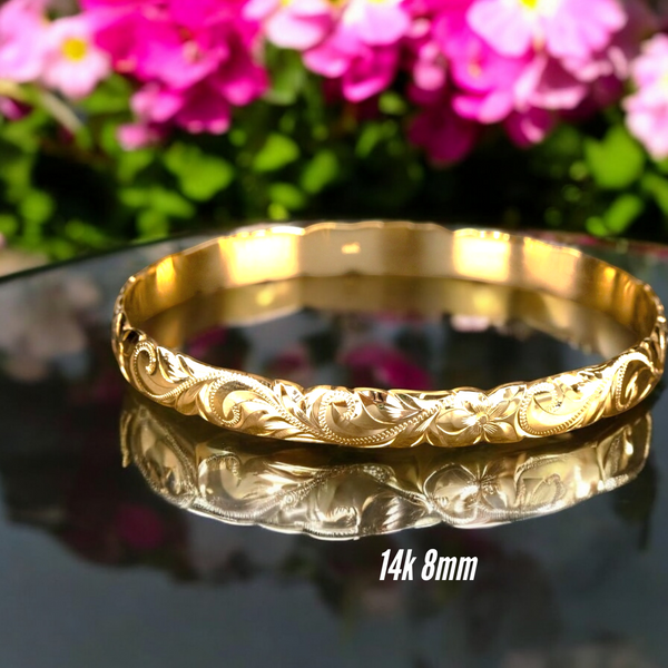 14K  Hawaiian Heirloom  Bracelet (8mm)