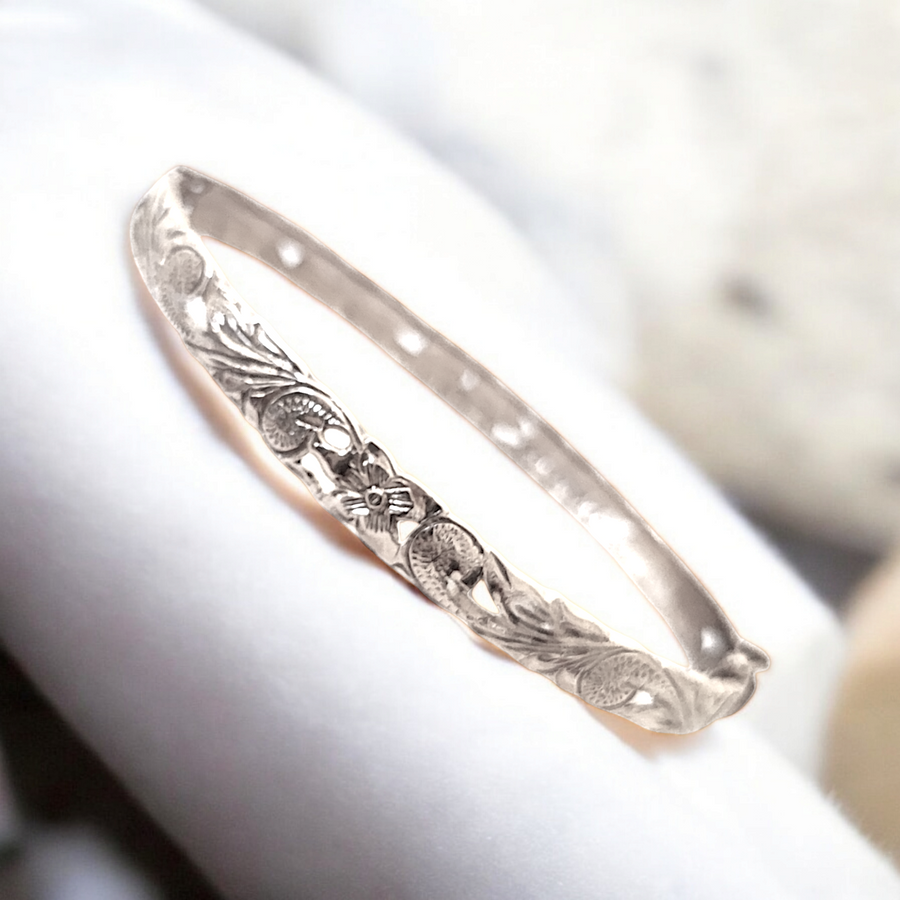 14K  Hawaiian Heirloom Cut-Out Bracelet (6mm)