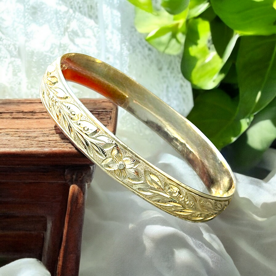 14k Hawaiian Heirloom Bracelet (10mm)