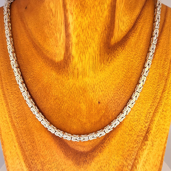 Sterling Silver Byzantine Chain (4.5MM)