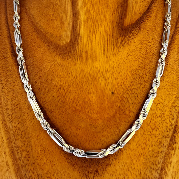 Solid Sterling Silver Milano Chain 6mm